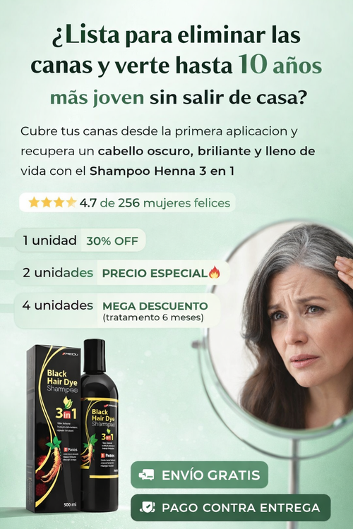 Oferta especial Shampo Cubre Canas