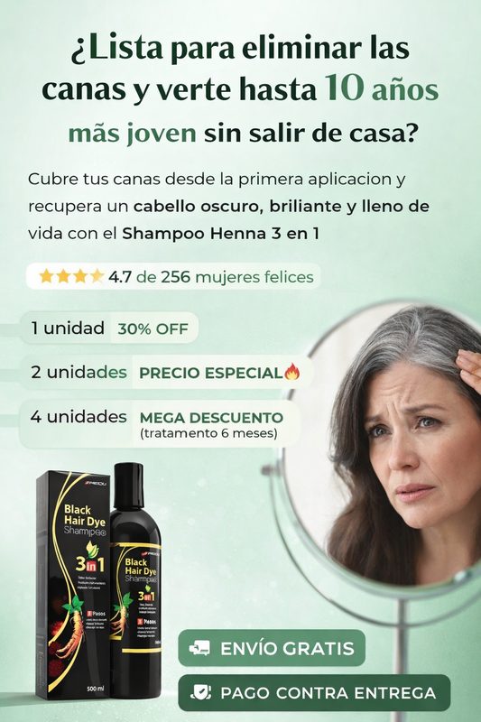 Oferta especial Shampo Cubre Canas