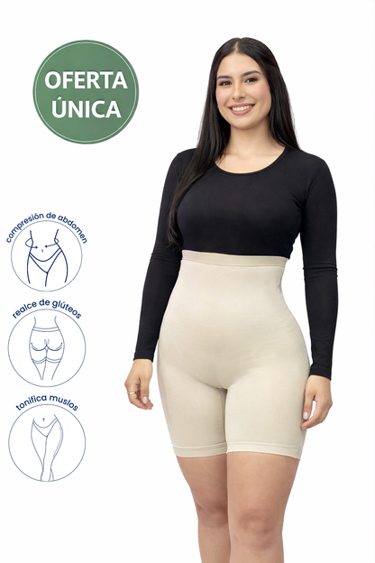 Promoción Short Faja hasta la rodilla control abdomen levanta glúteo 🔥